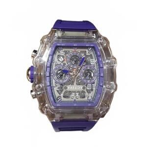 ACTIVA Purple Transparent Chronograph Watch GCW2305-010 – New with No Box / Tag
